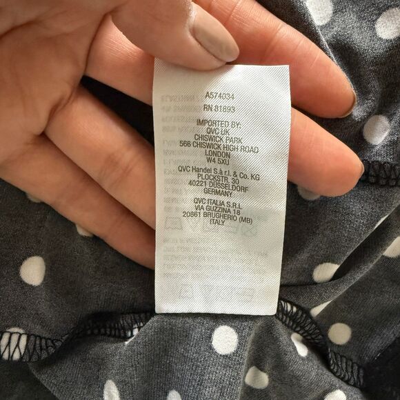 Susan Graver Color Block Liquid Knit Tunic 3/4 Sleeve Tulip Hem Blouse Sz 3X - Picture 5 of 9